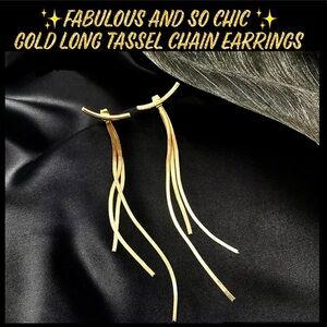 SPARKLY, SEXY & ELEGANT LONG TASSELS EARRINGS TO CALL THE ATTENTION OF EVERYONE